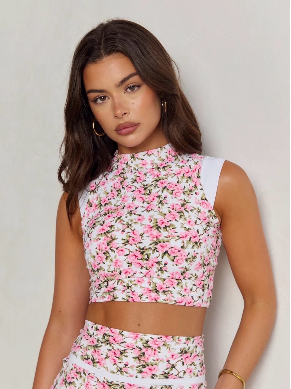 Astoria LUXE BALANCE Mockneck Sports Crop - Fleur